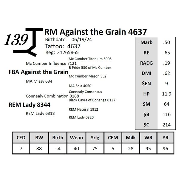 RM Against the Grain 4637