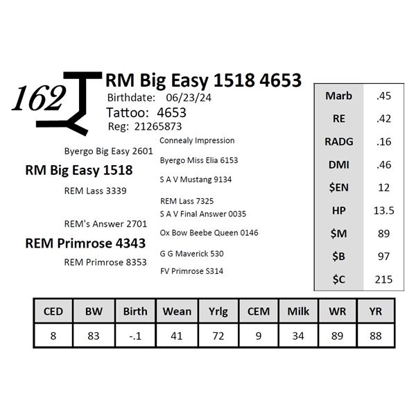 RM Big Easy 1518 4653