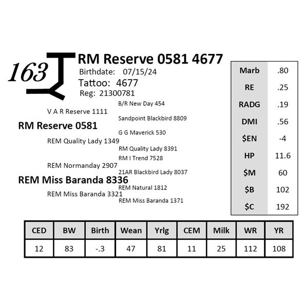RM Reserve 0581 4677