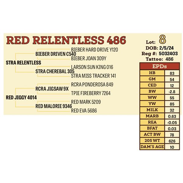 RED RELENTLESS 486