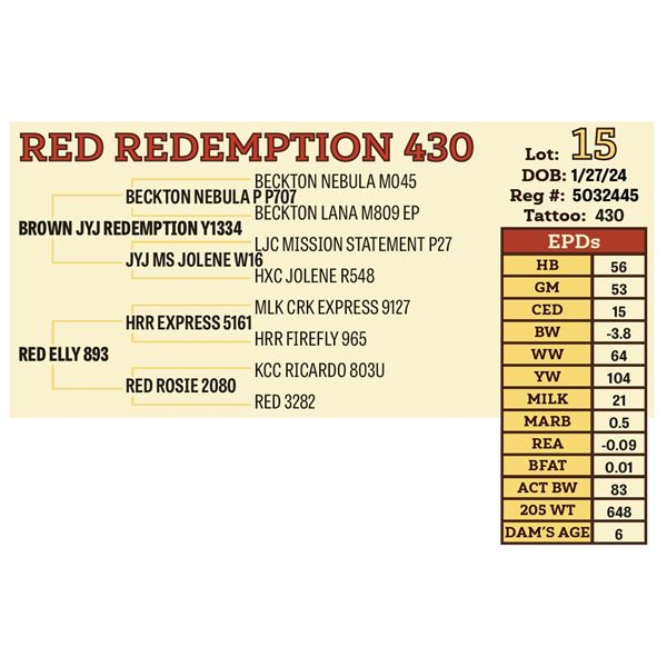 RED REDEMPTION 430