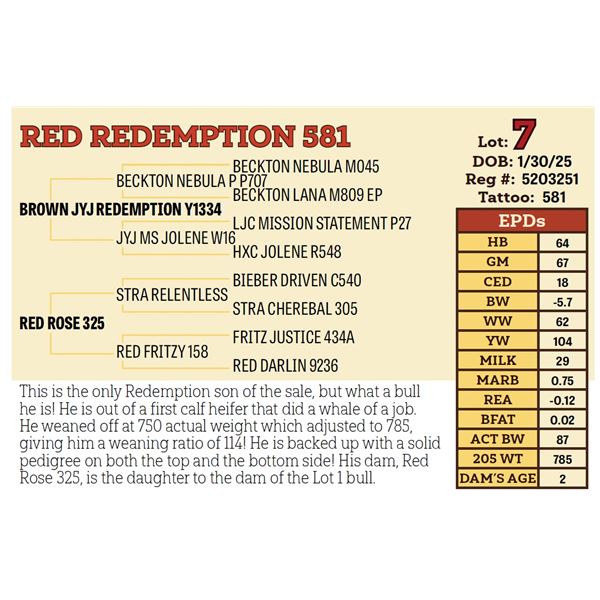 RED REDEMPTION 581
