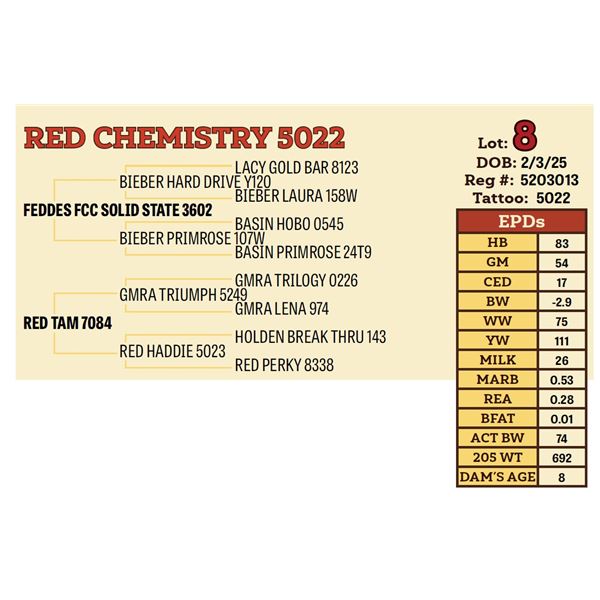 RED CHEMISTRY 5022