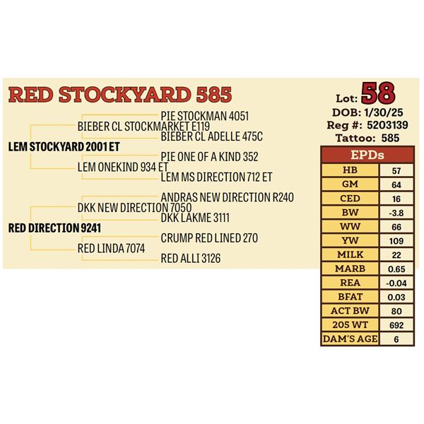 RED STOCKYARD 585