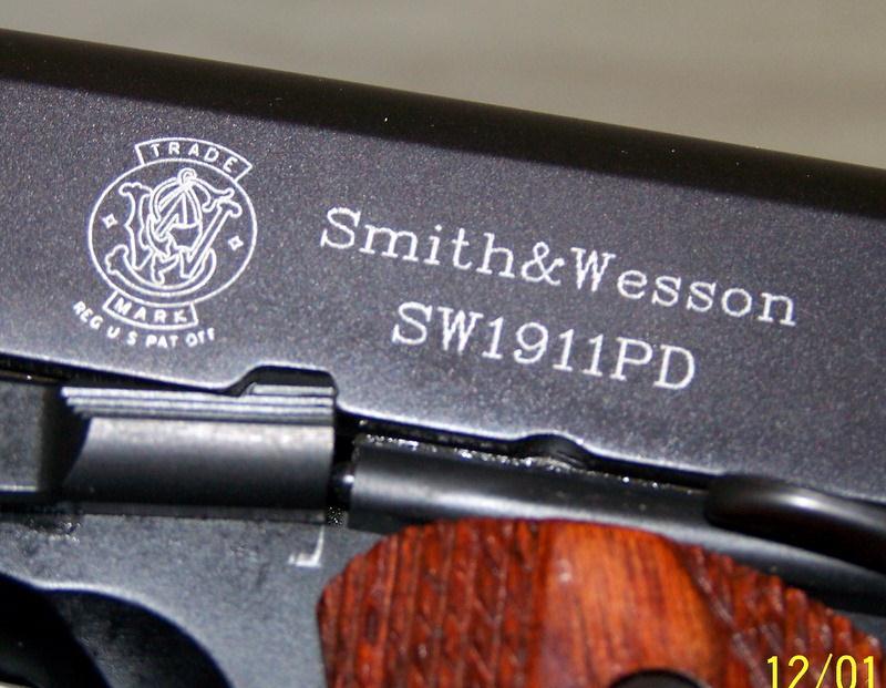 Smith & Wesson SW1911PD .45cal Semi Auto Pistol