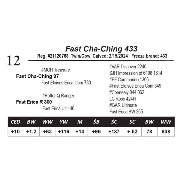Fast Cha-Ching 433