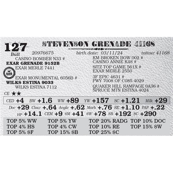 STEVENSON GRENADE 41168