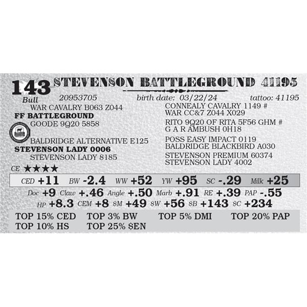 STEVENSON BATTLEGROUND 41195