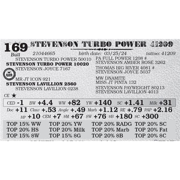 STEVENSON TURBO POWER 41209
