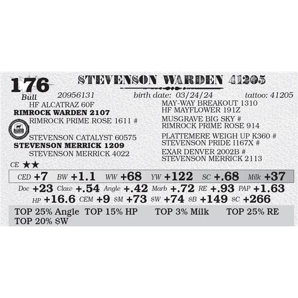 STEVENSON WARDEN 41205