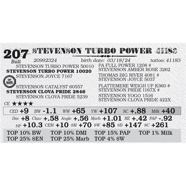 STEVENSON TURBO POWER 41183