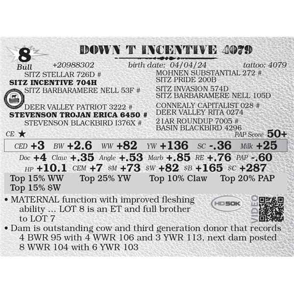 DOWN T INCENTIVE 4079