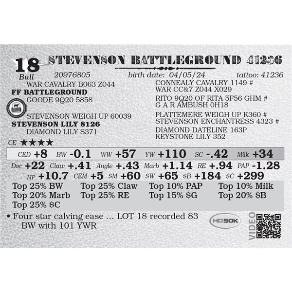 STEVENSON BATTLEGROUND 41236