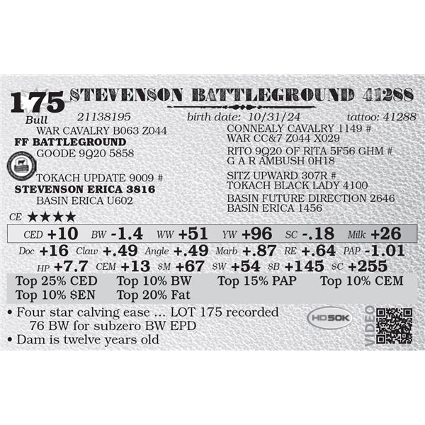 STEVENSON BATTLEGROUND 41288