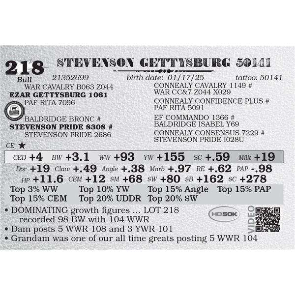 STEVENSON GETTYSBURG 50141