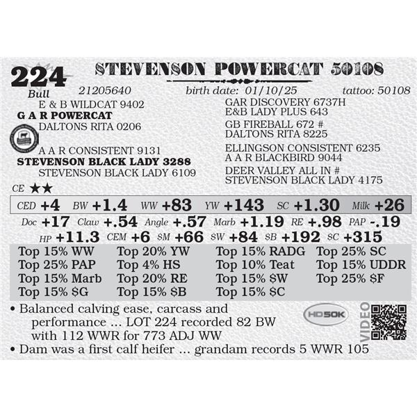 STEVENSON POWERCAT 50108