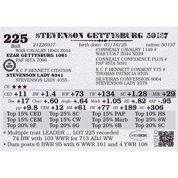 STEVENSON GETTYSBURG 50137