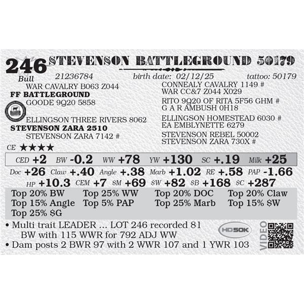 STEVENSON BATTLEGROUND 50179