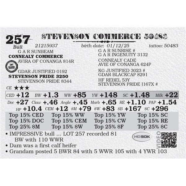 STEVENSON COMMERCE 50483