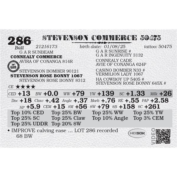 STEVENSON COMMERCE 50475