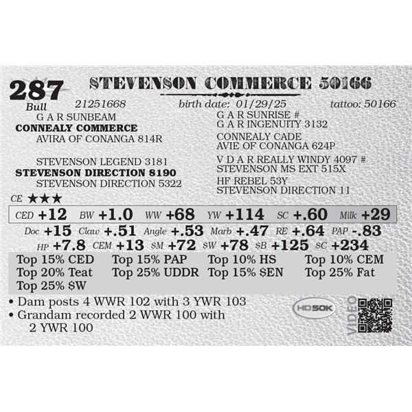 STEVENSON COMMERCE 50166