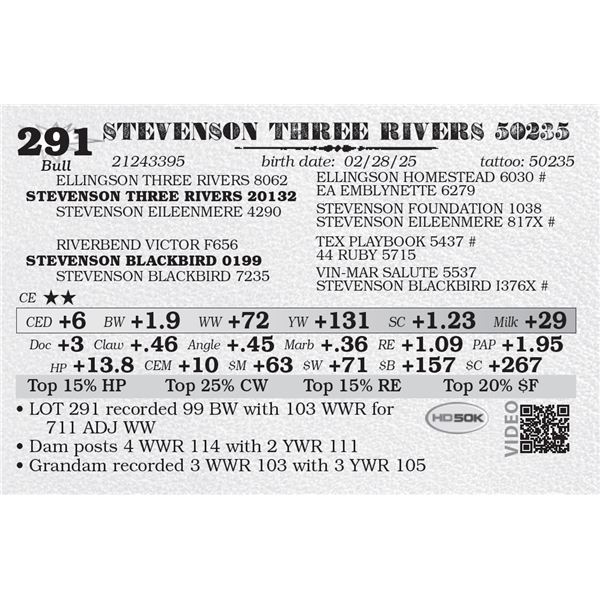 STEVENSON THREE RIVERS 50235