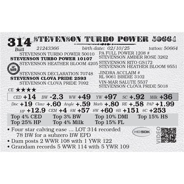 STEVENSON TURBO POWER 50664