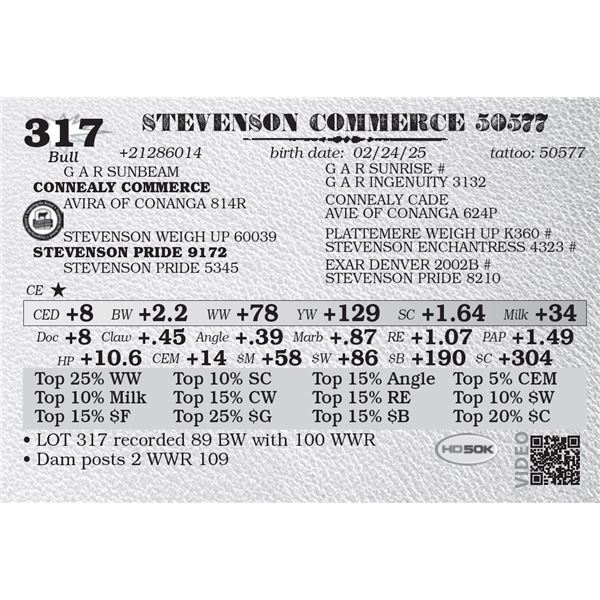 STEVENSON COMMERCE 50577