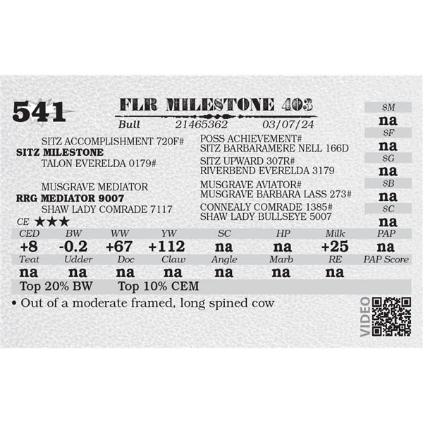 FLR MILESTONE 403