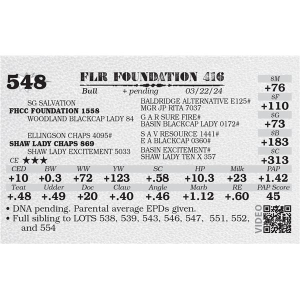 FLR FOUNDATION 416
