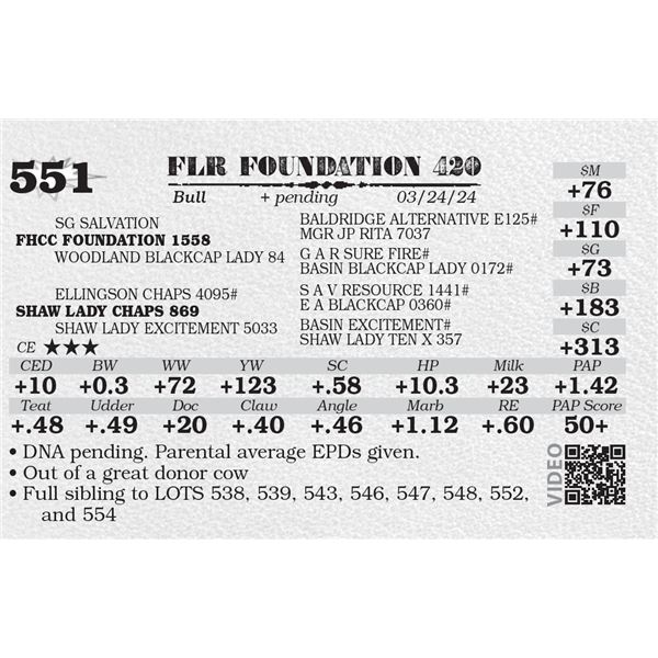 FLR FOUNDATION 420