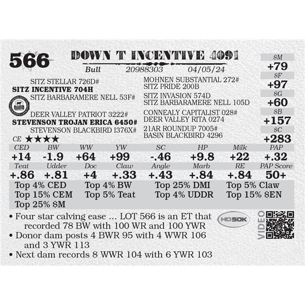 DOWN T INCENTIVE 4091