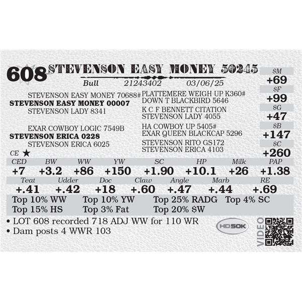 STEVENSON EASY MONEY 50245