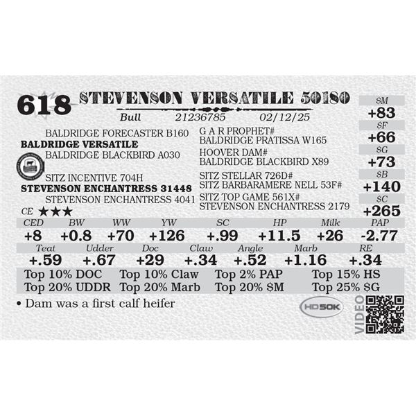 STEVENSON VERSATILE 50180