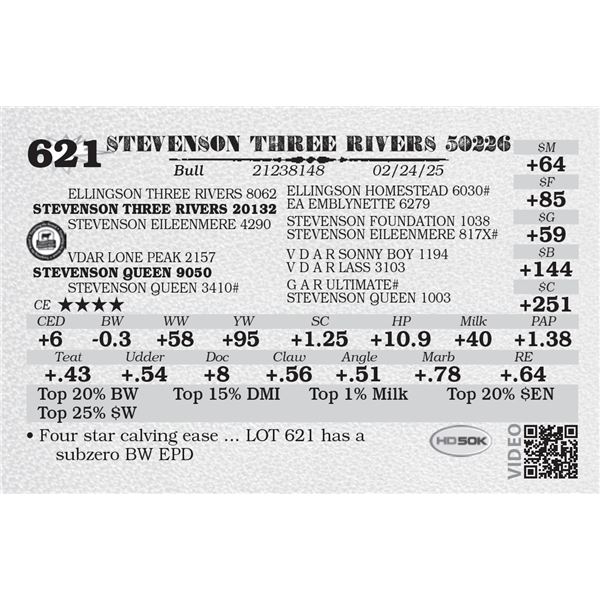 STEVENSON THREE RIVERS 50226