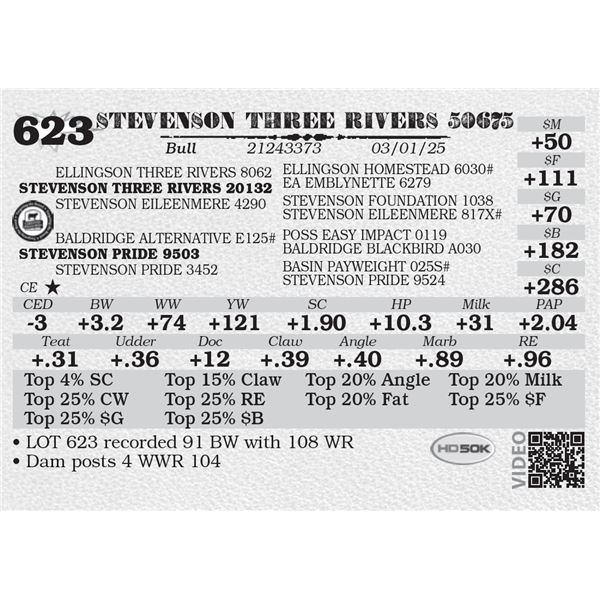 STEVENSON THREE RIVERS 50675