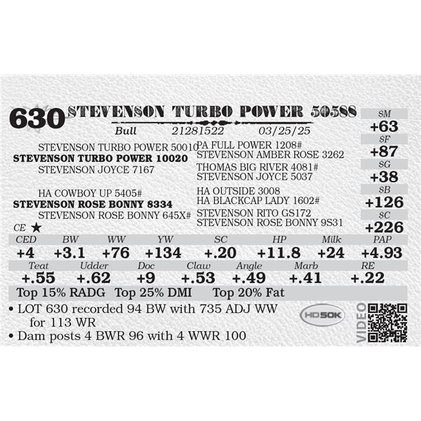 STEVENSON TURBO POWER 50588