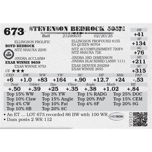 STEVENSON BEDROCK 50574