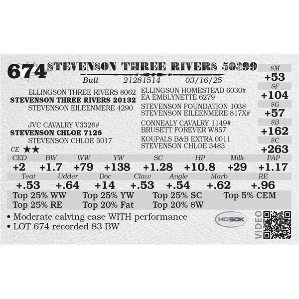 STEVENSON THREE RIVERS 50399