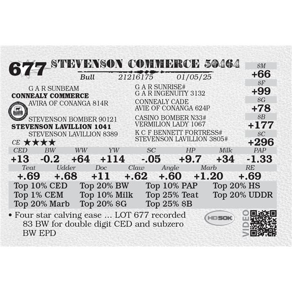 STEVENSON COMMERCE 50464