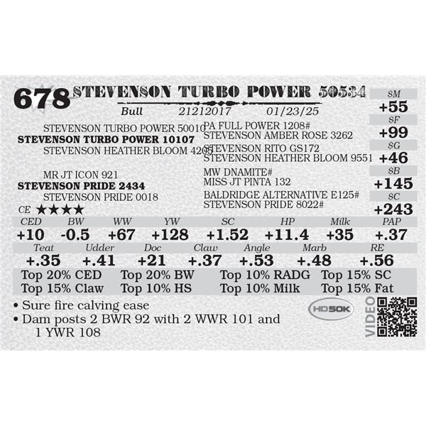 STEVENSON TURBO POWER 50534