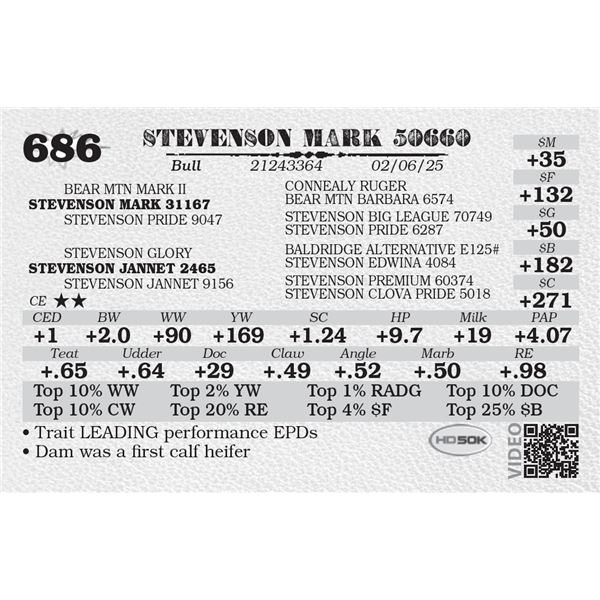 STEVENSON MARK 50660