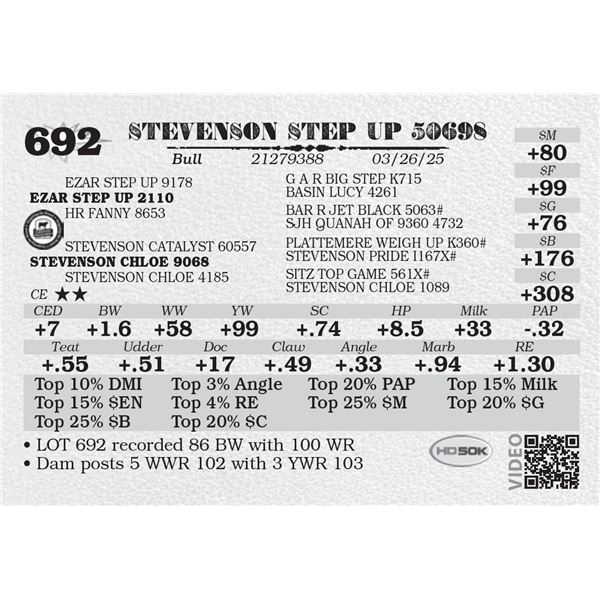 STEVENSON STEP UP 50698