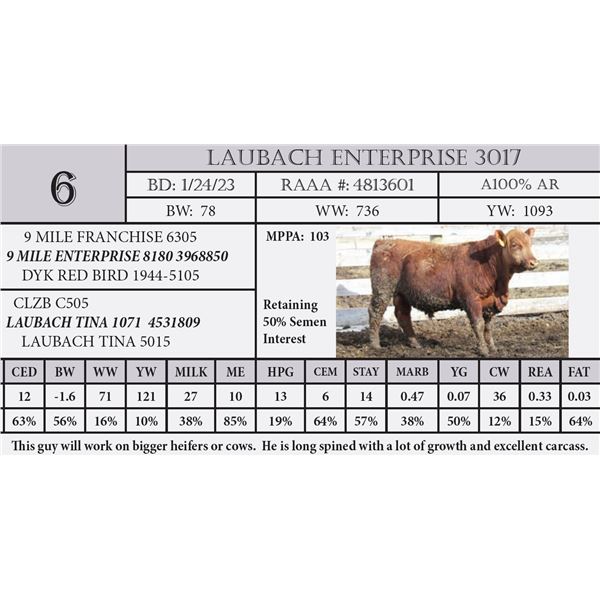 LAUBACH ENTERPRISE 3017