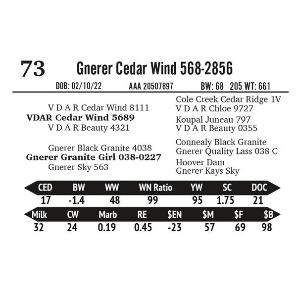 Gnerer Cedar Wind 568-2856