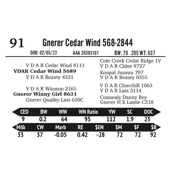 Gnerer Cedar Wind 568-2844