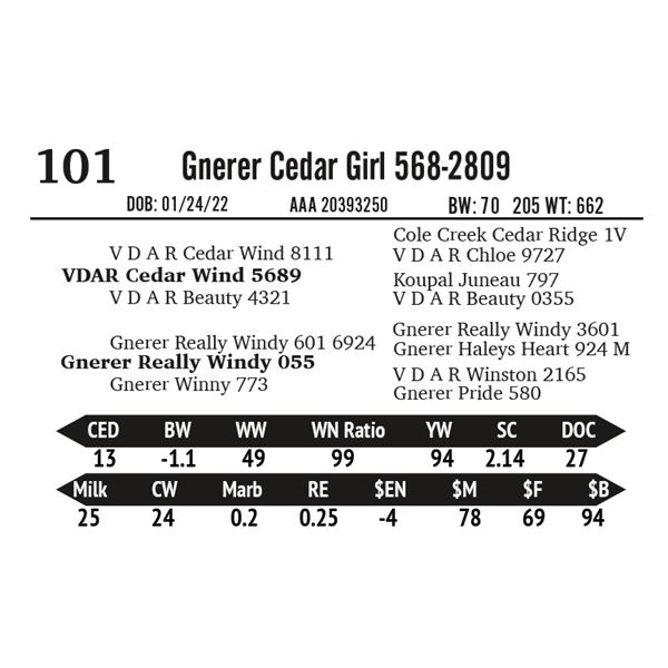 Gnerer Cedar Girl 568-2809