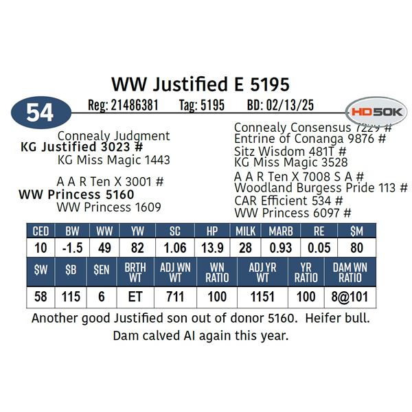 WW Justified E 5195
