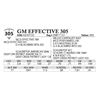 Image 1 : GM Effective 305