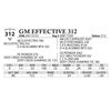 Image 1 : GM Effective 312